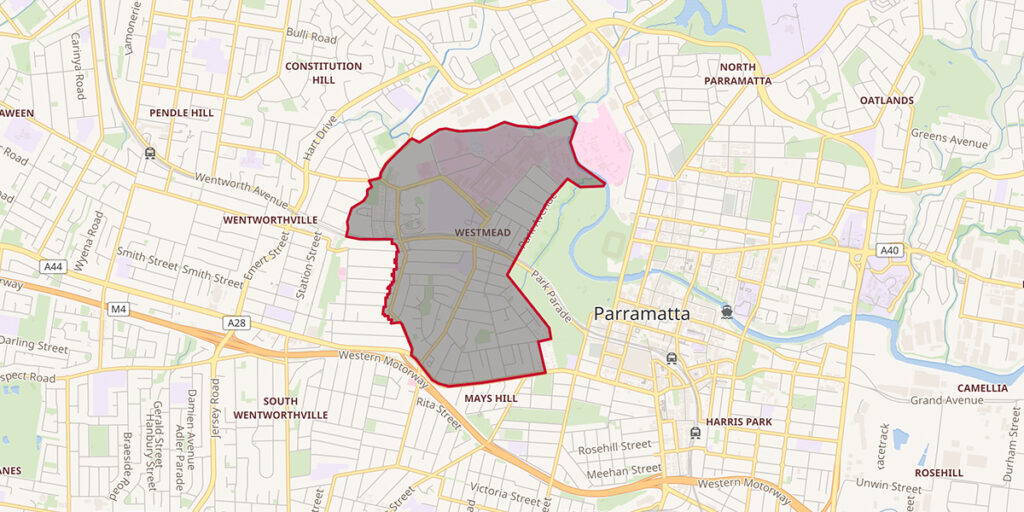 Westmead suburb map of removalists Westmead TEAM